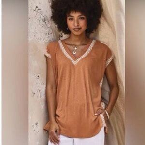 J. Jill Terracotta V-Neck Tunic